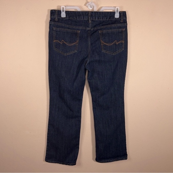 SIZE 18 DARK DENIM BOOTCUT JEANS FADED GLORY WESTERN CASUAL STRETCH - Picture 3 of 11